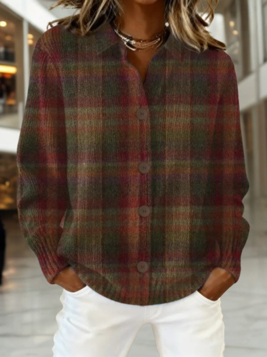 Reese | Rustic Plaid Cardigan
