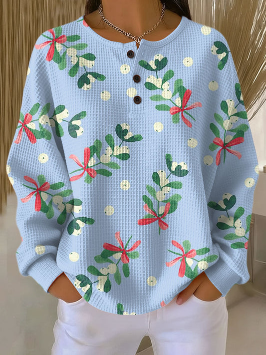 Rikke | Soft Sweater with Christmas Motif 0