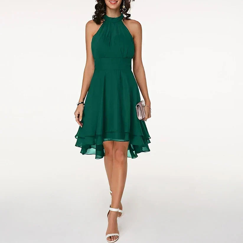 Finja | Halter Layered Cocktail Dress for Women