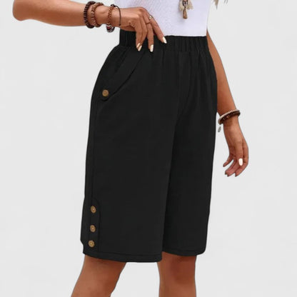 Denise | Women's High-Waisted Relaxed-Fit Comfortable Shorts