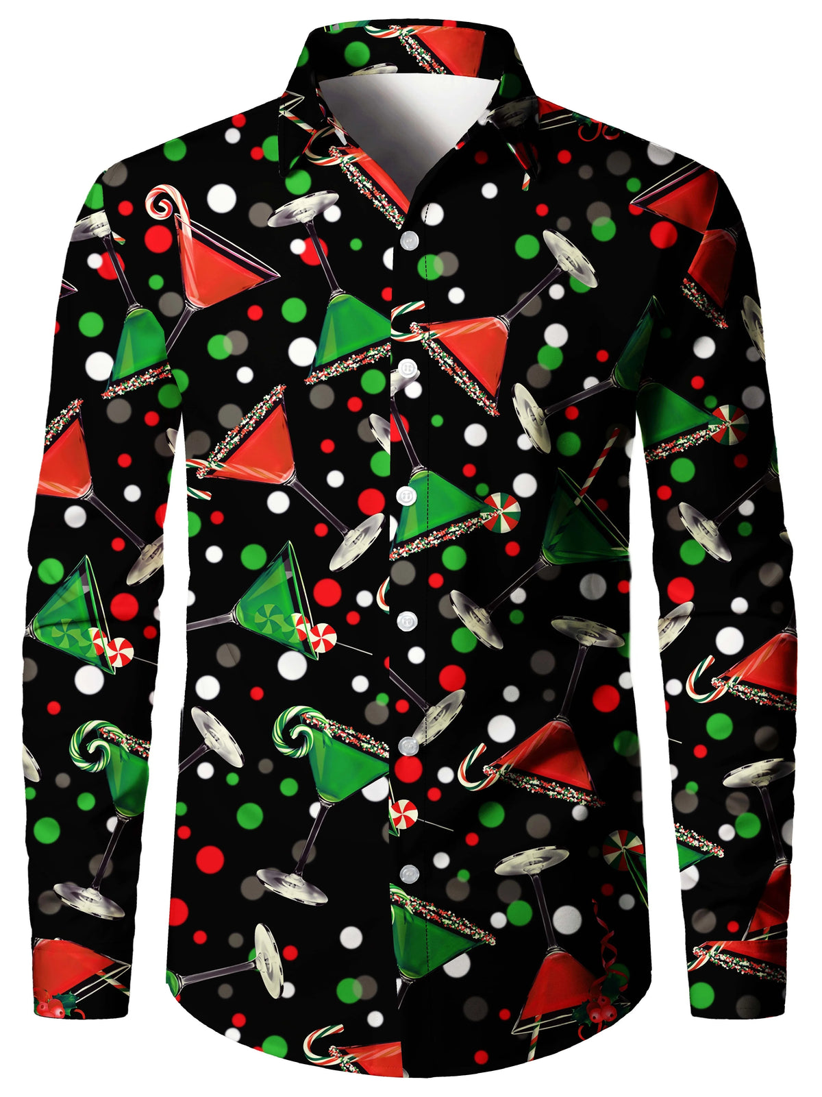 Scott | Christmas Blouse Faux-Tailcoat Button-Down Shirt for Men