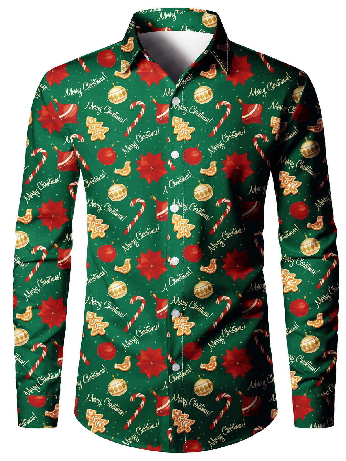 Scott | Christmas Blouse Faux-Tailcoat Button-Down Shirt for Men