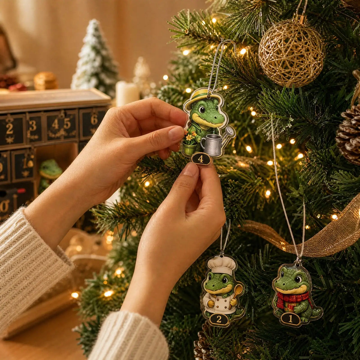 24-DAY CHARM ADVENT CALENDAR – ACRYLIC KEYRINGS & HANGING ORNAMENTS