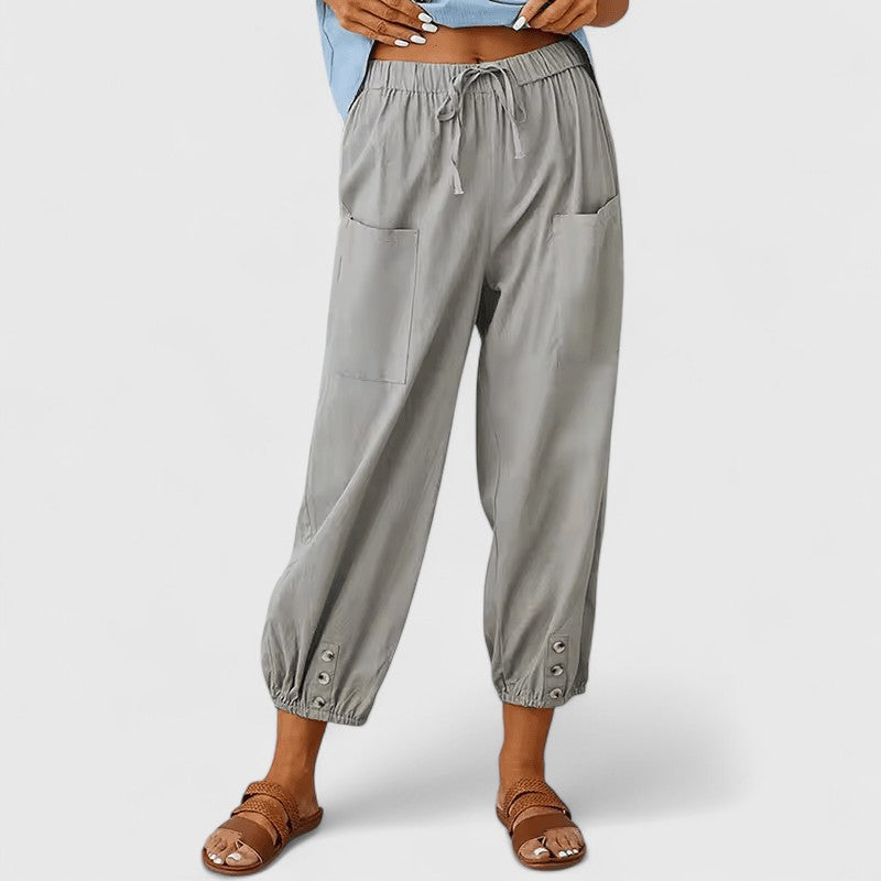 Jolie | Women's Wide-Leg High-Waist Pants – Elegant Daywear