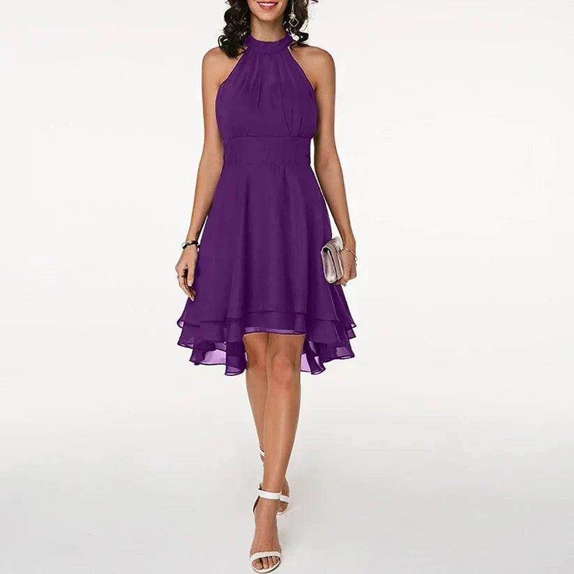 Finja | Halter Layered Cocktail Dress for Women