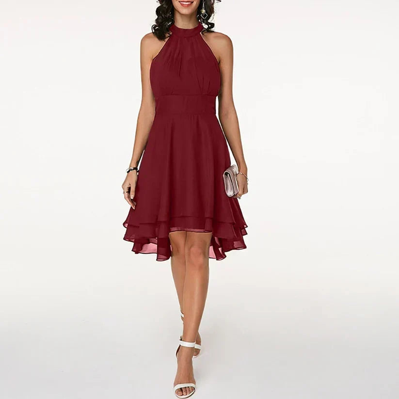 Finja | Halter Layered Cocktail Dress for Women