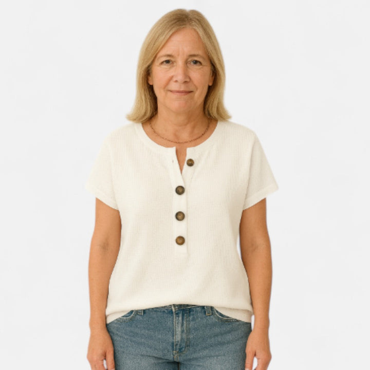 Siv™ - Buttoned comfort T-shirt