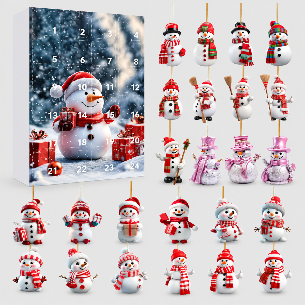 Sofira | Snowman Ornament Advent Calendar Christmas Gift