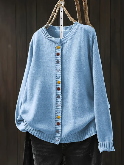 Elizabeth | Women's Long Cardigan Sweater with Buttons
