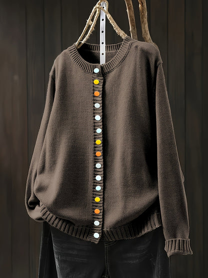 Elizabeth | Women's Long Cardigan Sweater with Buttons
