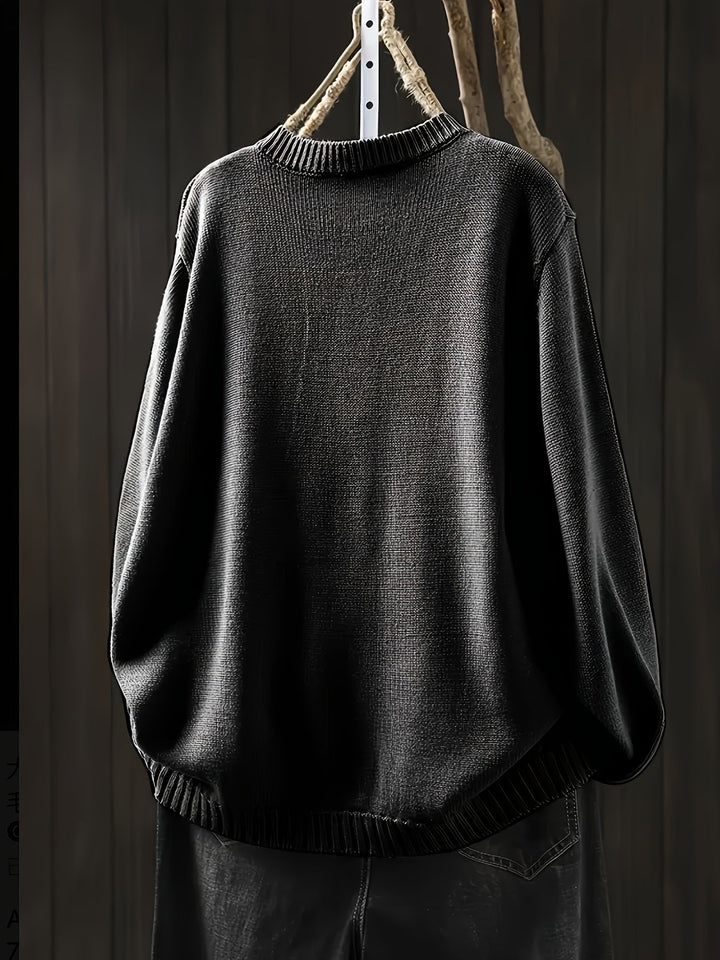 Elizabeth™ | Elegant Black Cardigan Sweater for Women