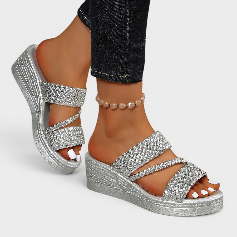 Sophia | Black Platform Sandals for Women 5