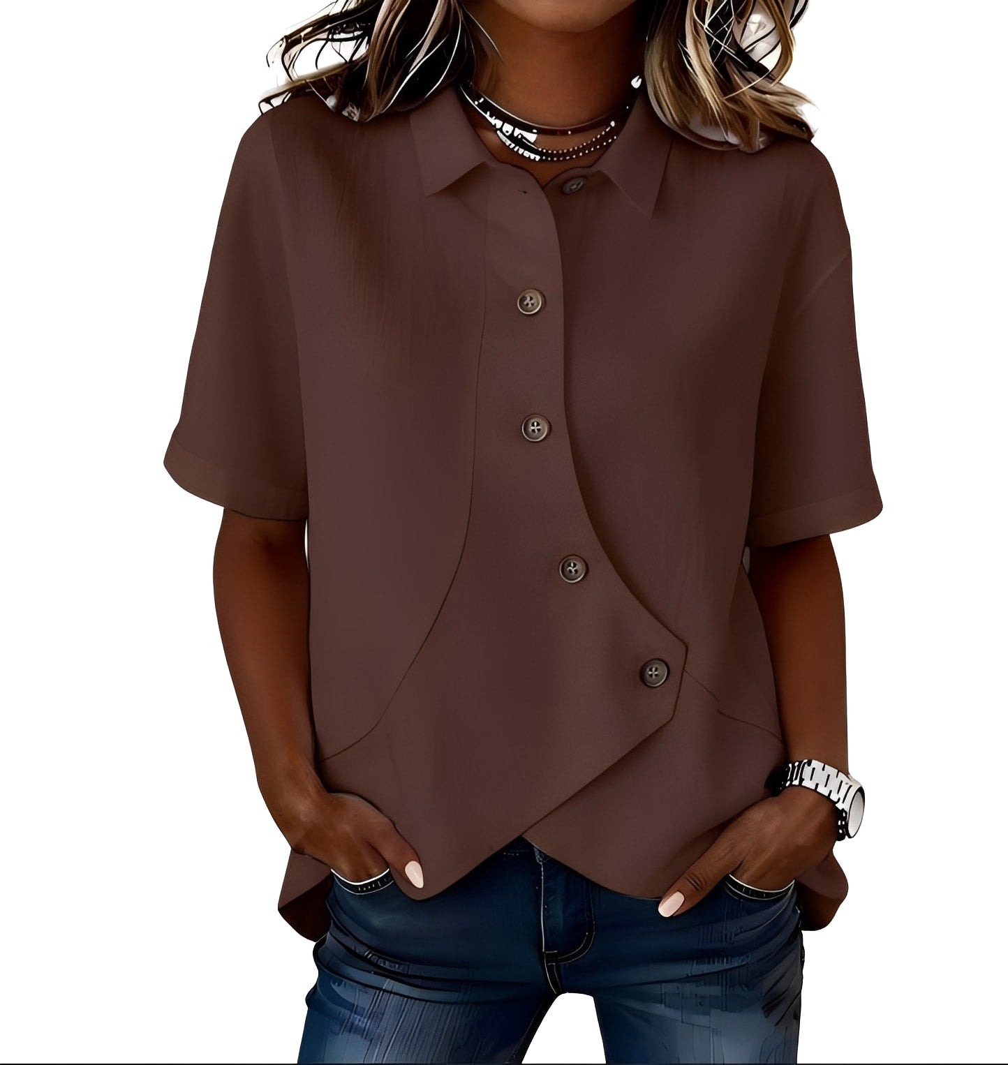 Sophia | Elegant White Blouse for Women 8