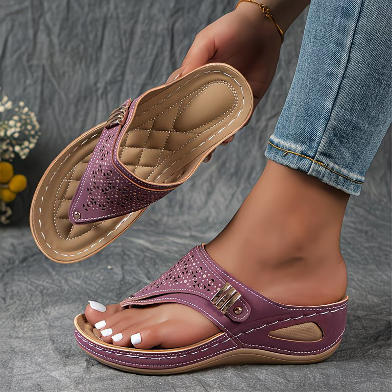 Sophia | Wedge Flip Flops Women's Sandals for Effortless Elegance 6