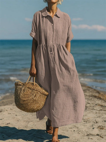 Sophia | White Midi Dress for Women, Elegant Summer Sundress 10