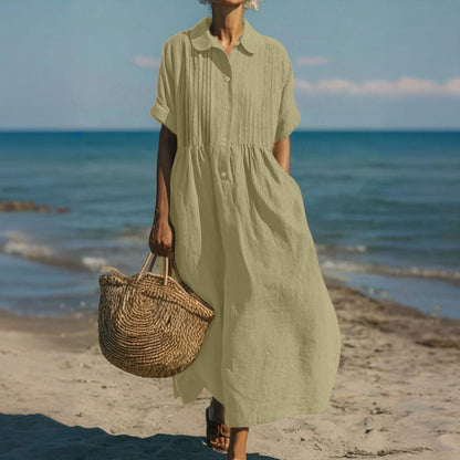 Sophia | White Midi Dress for Women, Elegant Summer Sundress 9