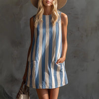 Ashley | Women's Mini Dress Relaxed-Fit V-Neck Cocktail Party