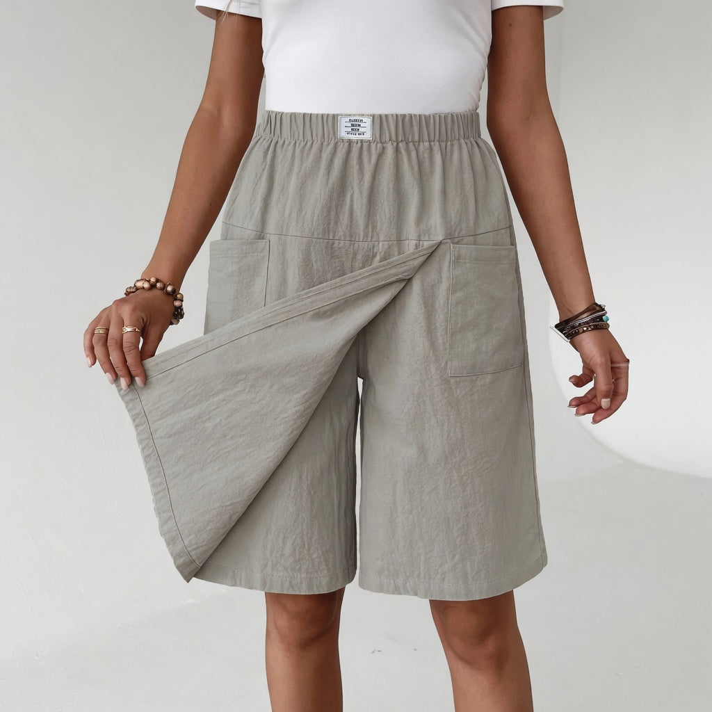 Sophia | Womens Skort with Elegant Wrap Front and Practical Pockets 0