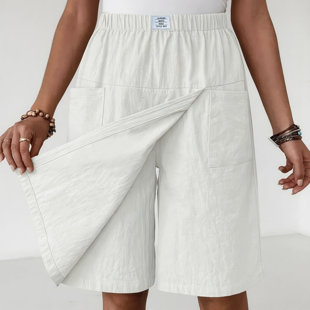 Sophia | Womens Skort with Elegant Wrap Front and Practical Pockets 3