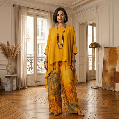 Sophia | Womens Tunic Tops with Asymmetrical Design 4