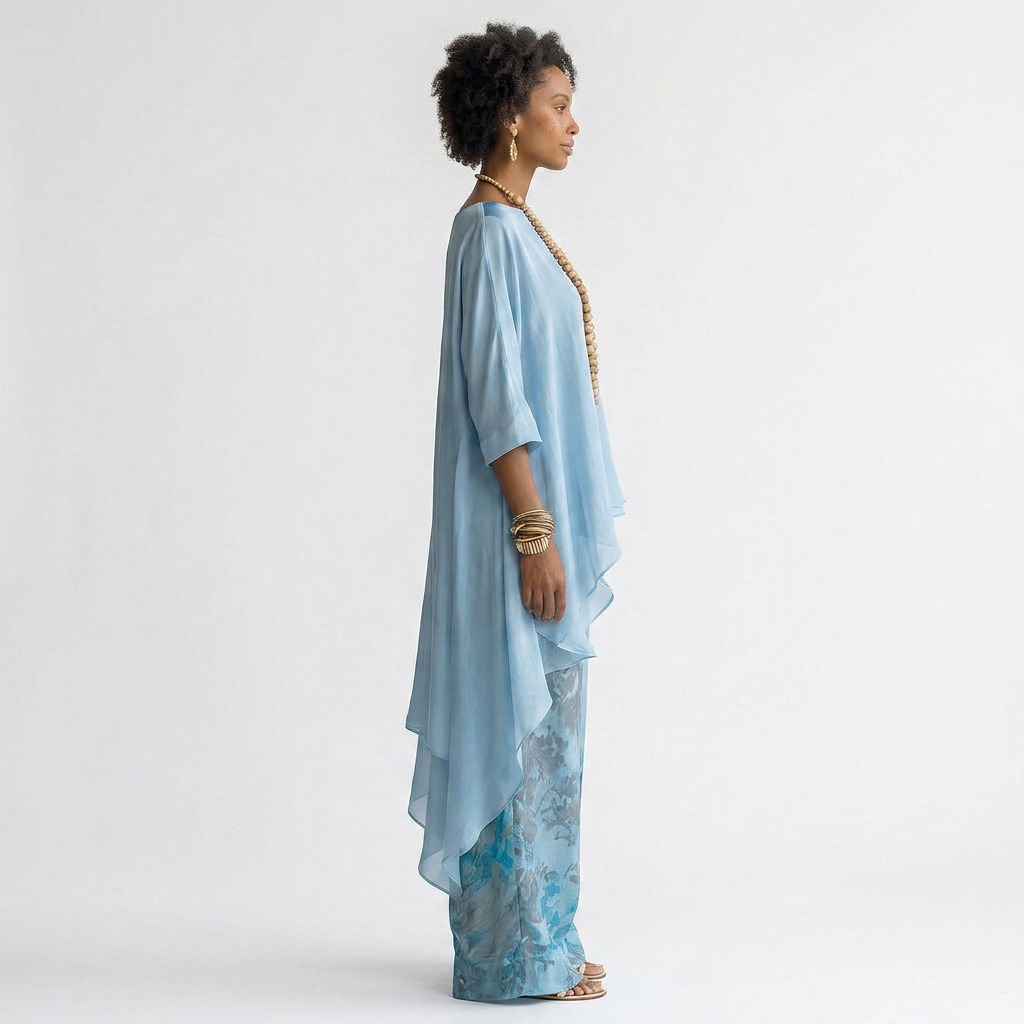 Sophia | Womens Tunic Tops with Asymmetrical Design 6