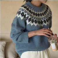 Cato | Women's Jacquard Pullover Sweater – Casual Outings