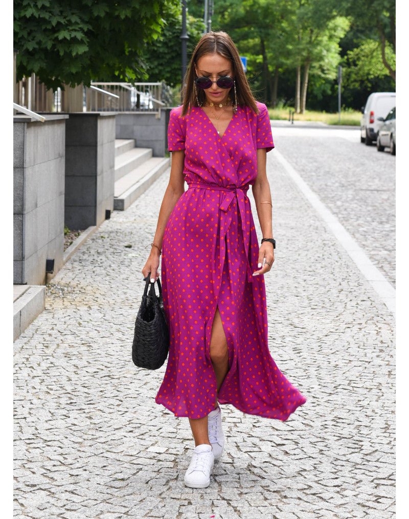 Talia™ | Stylish V-Neck Floral Dress 5