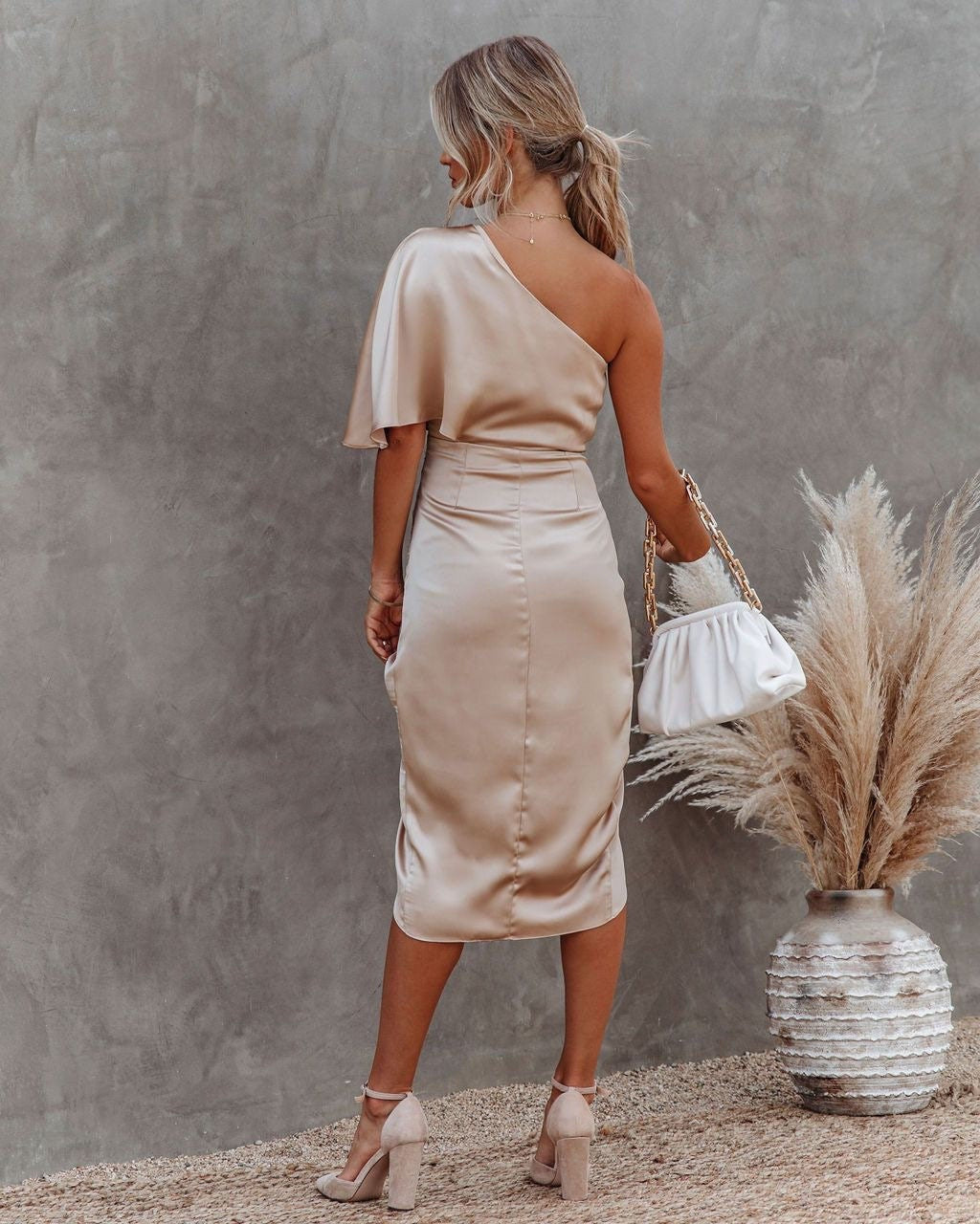 Tamari™ | Elegant Satin Midi Dress 1