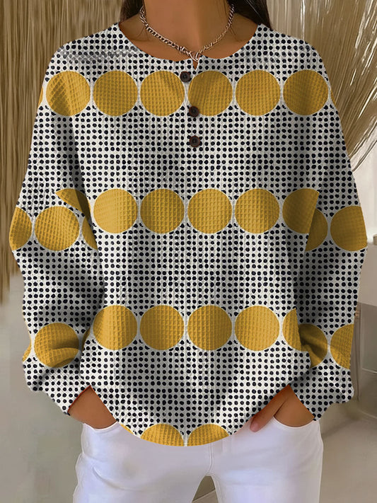 Thyra | Vintage Sweater with Geometric Pattern 0