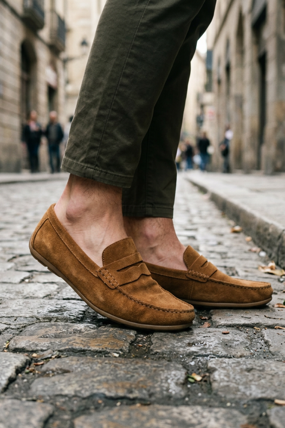 Sander | Moccasin-Stitch Slip-On Loafers for Men