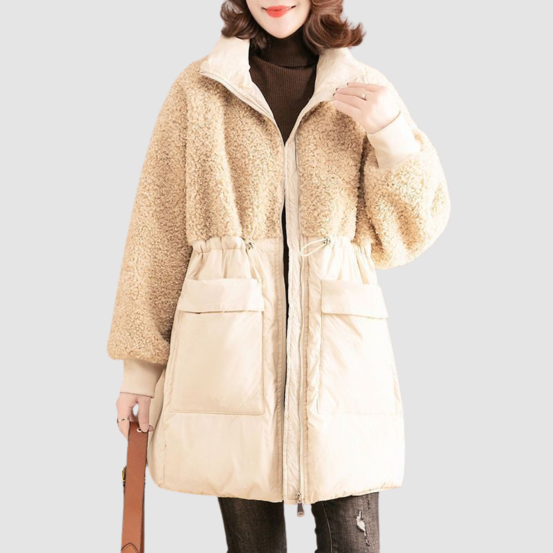 Georgina | Women's Winter Coat Quilted Warm Long Coat
