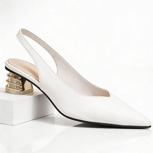 Violet | Prism-Heel Slingbacks