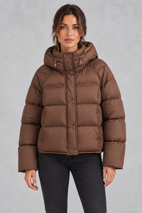 Lise | High-Neck Hooded Puffer Jacket for Women