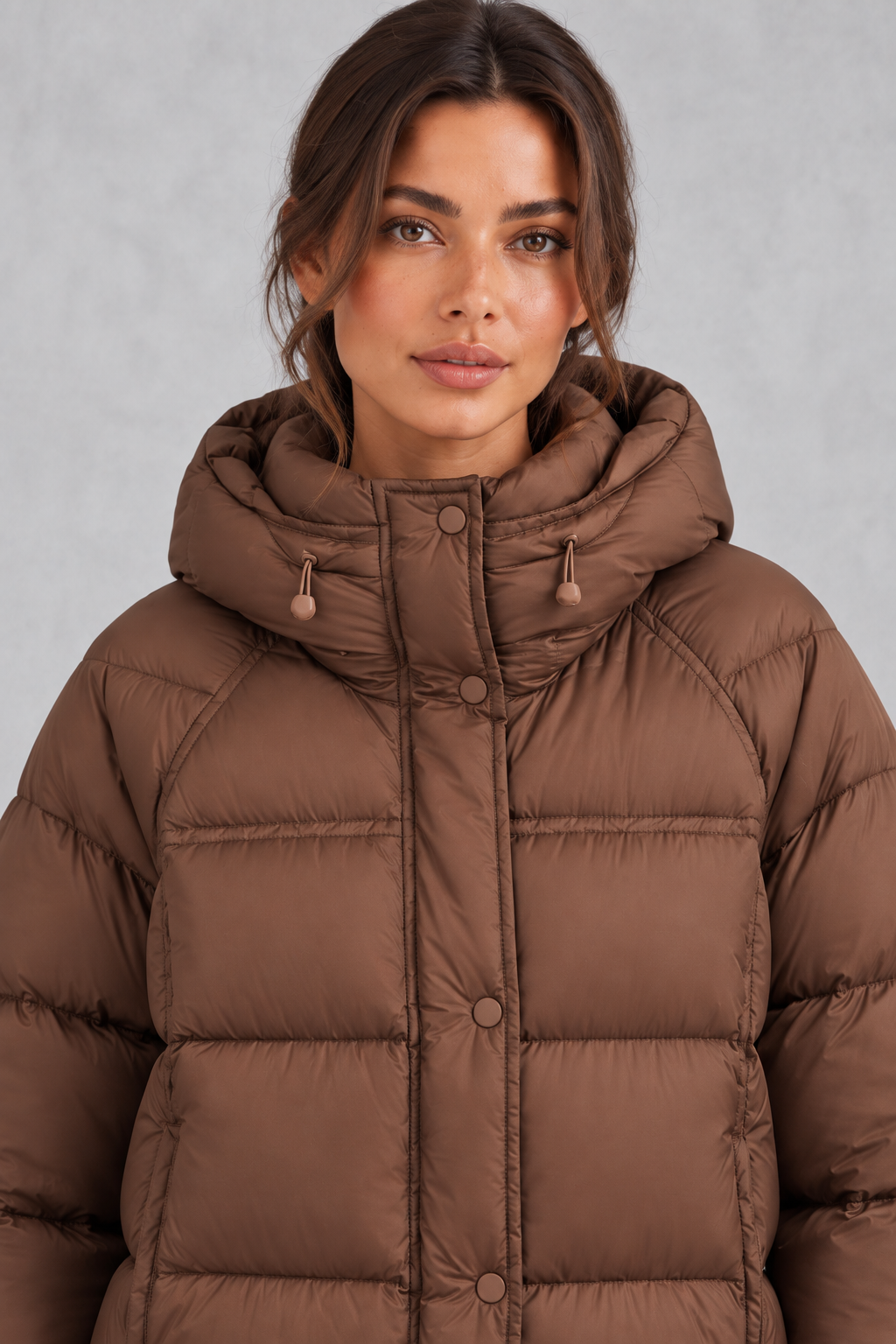 Lise | High-Neck Hooded Puffer Jacket for Women