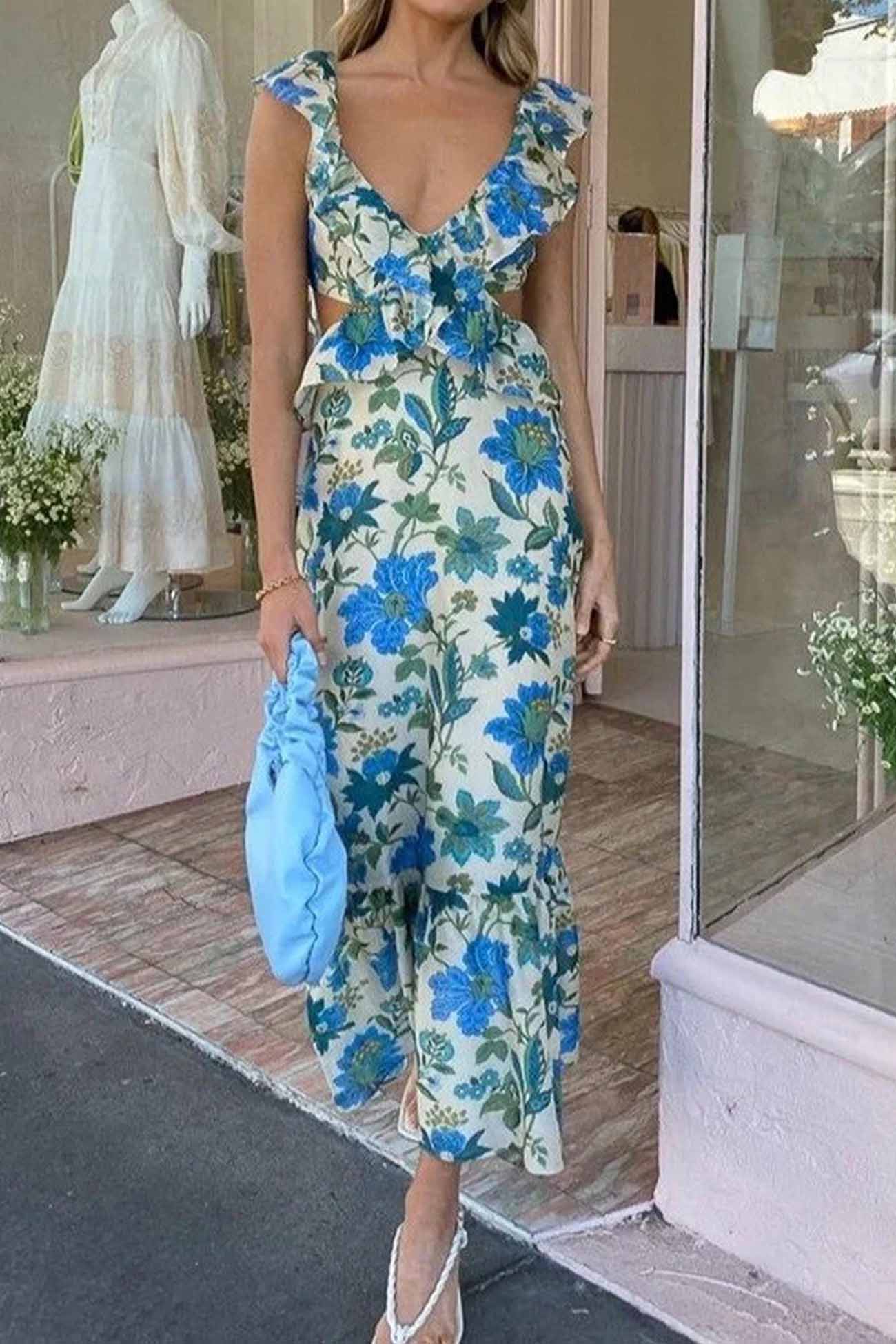 Yafit™ | Floral Ruffle Dress 2