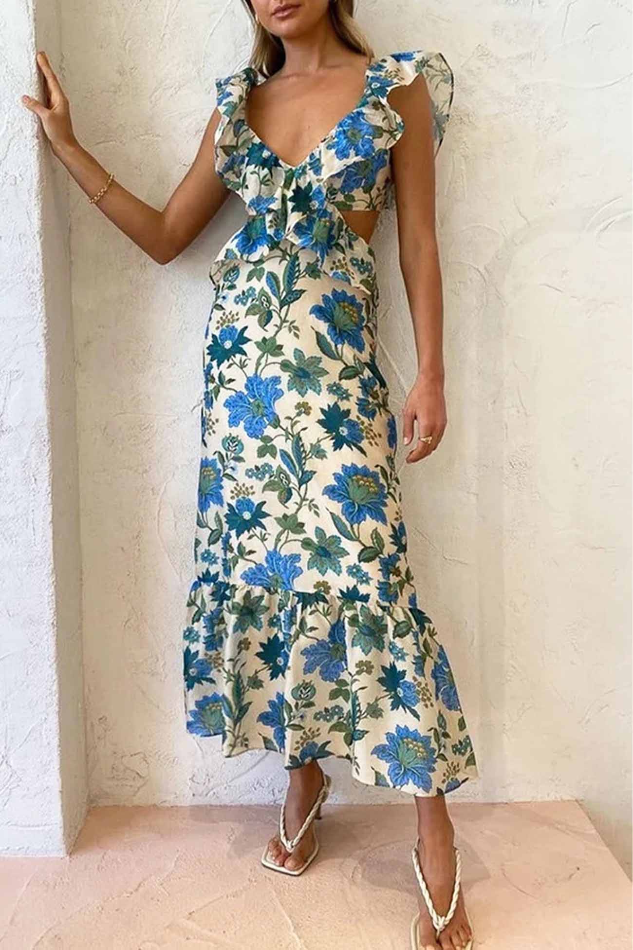 Yafit™ | Floral Ruffle Dress 3