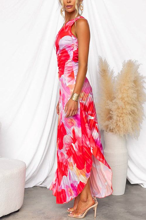 Yanira™ | Pleated One-Shoulder Dress 2