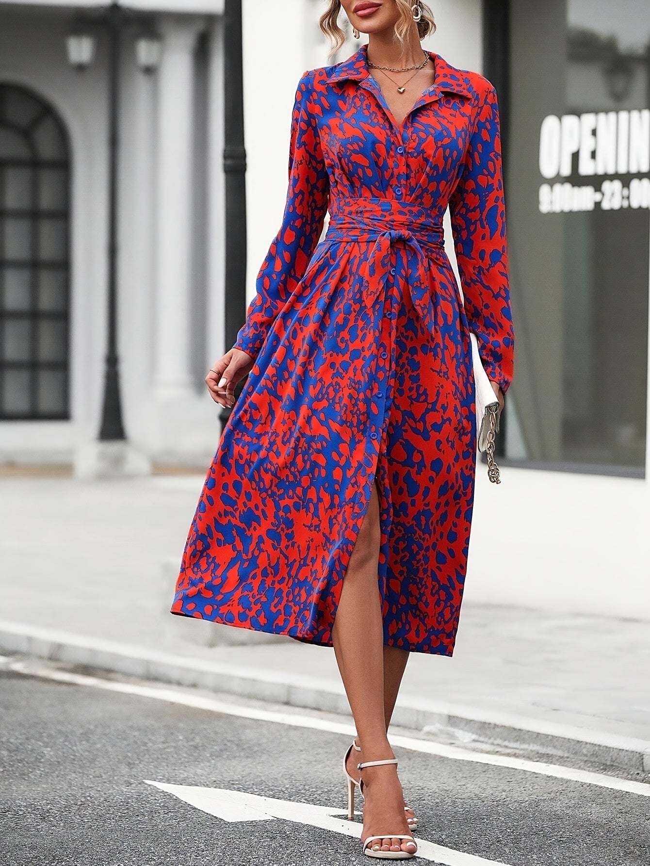 Zafira™ | Geometric Shirt Dress 1