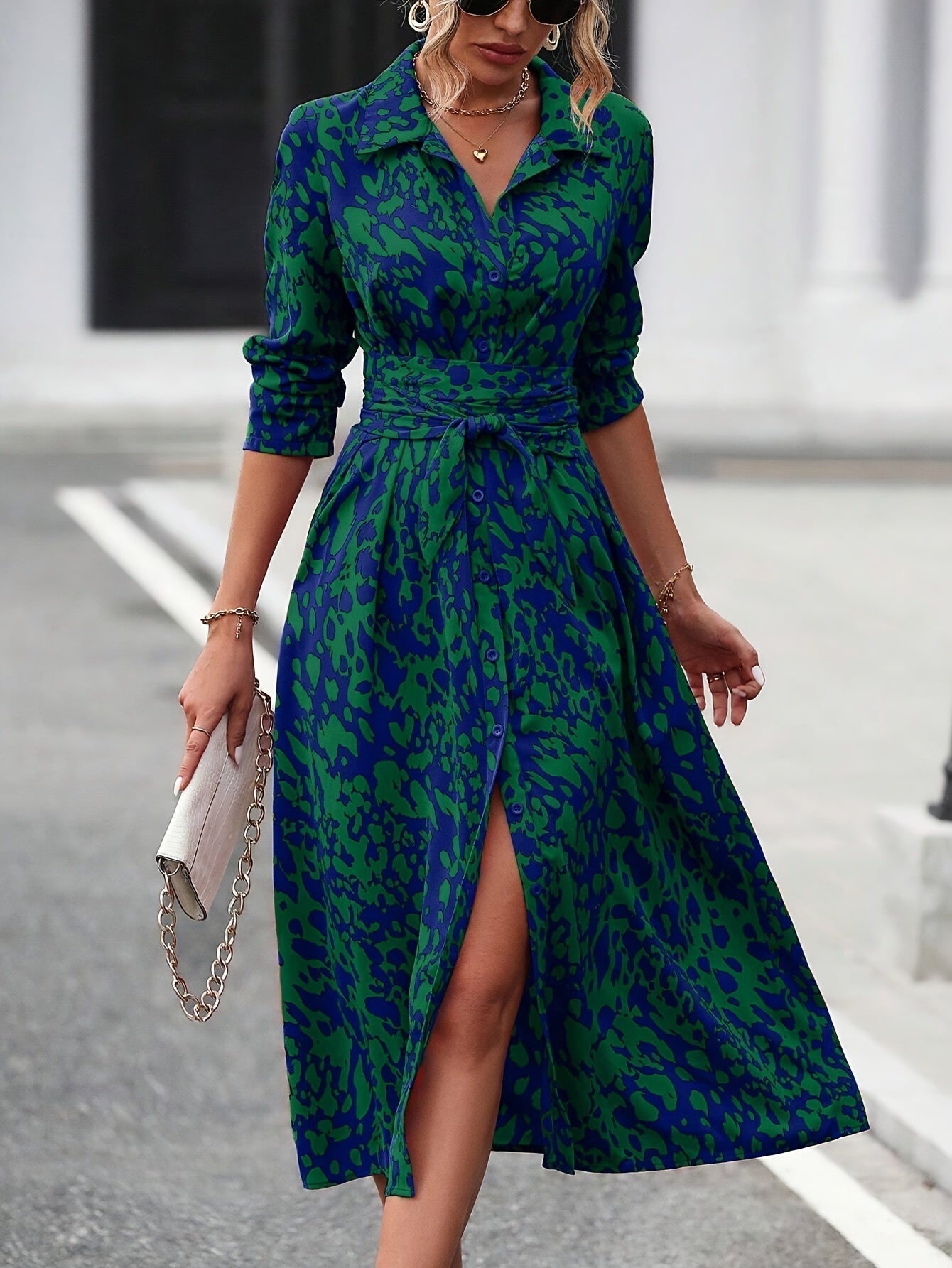Zafira™ | Geometric Shirt Dress 2