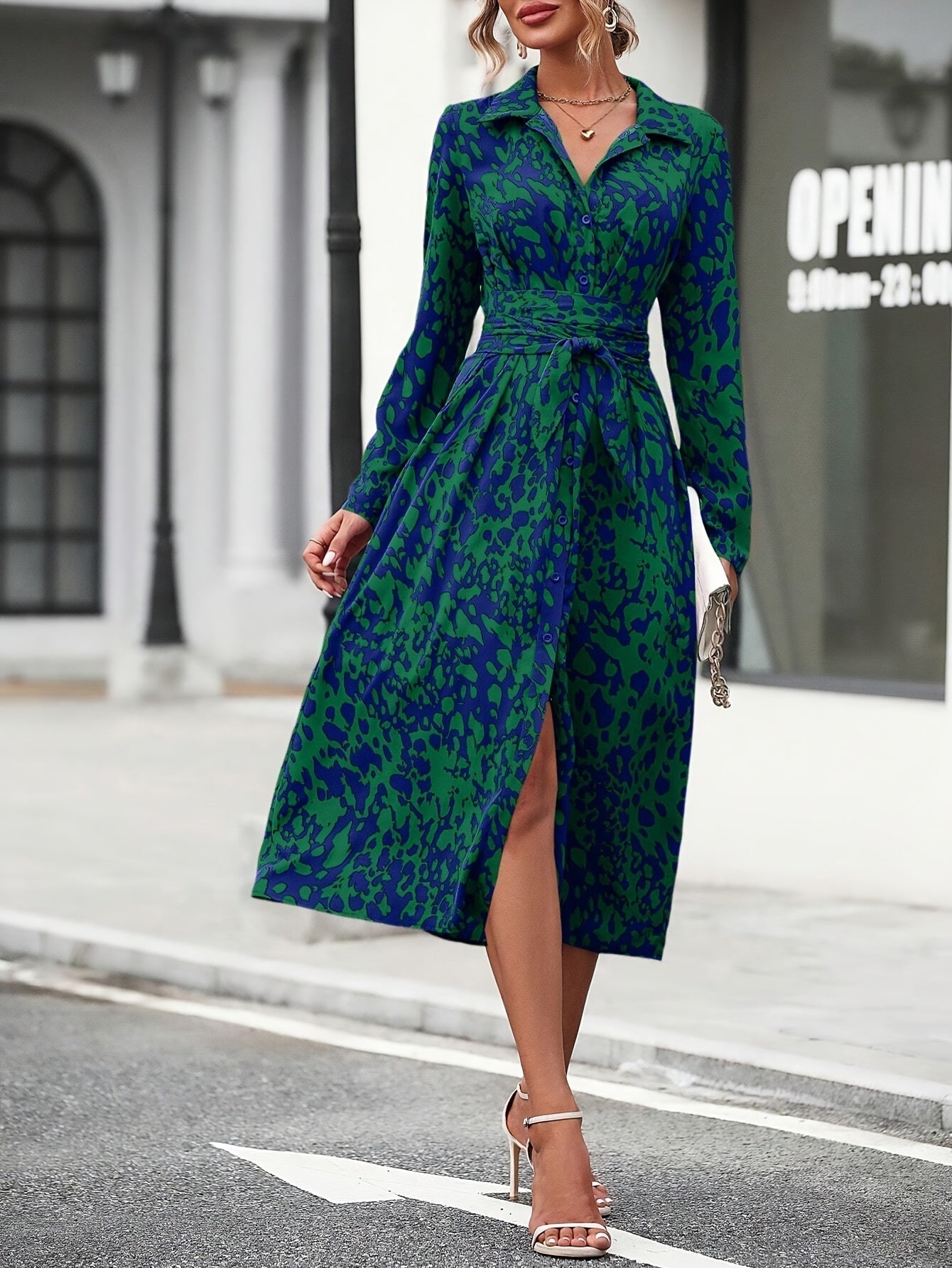Zafira™ | Geometric Shirt Dress 5