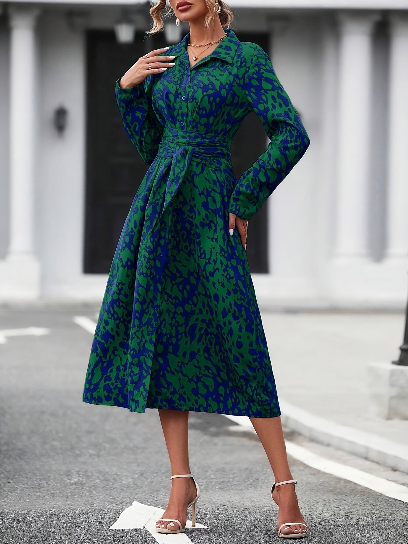 Zafira™ | Geometric Shirt Dress 6