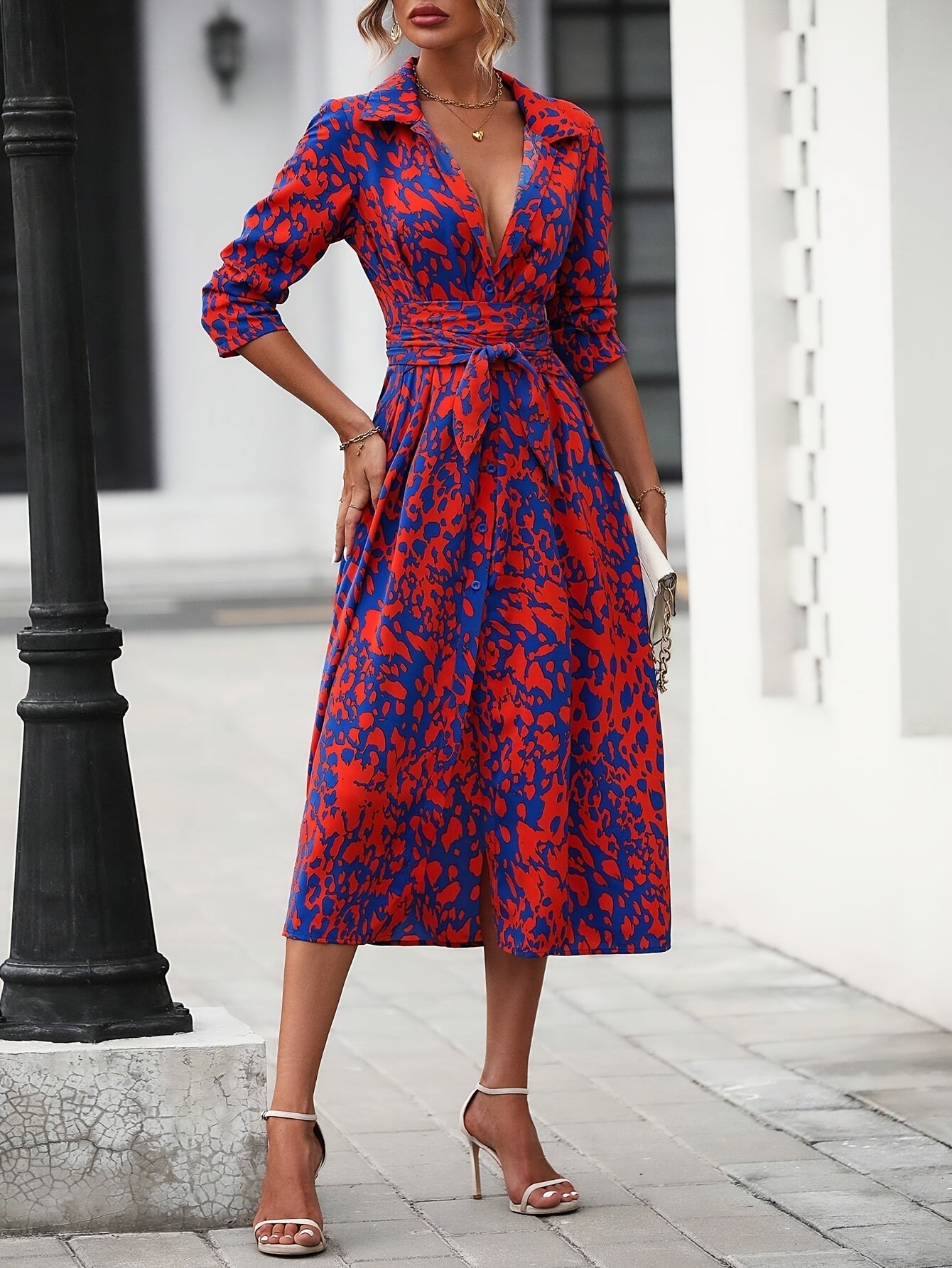 Zafira™ | Geometric Shirt Dress 7