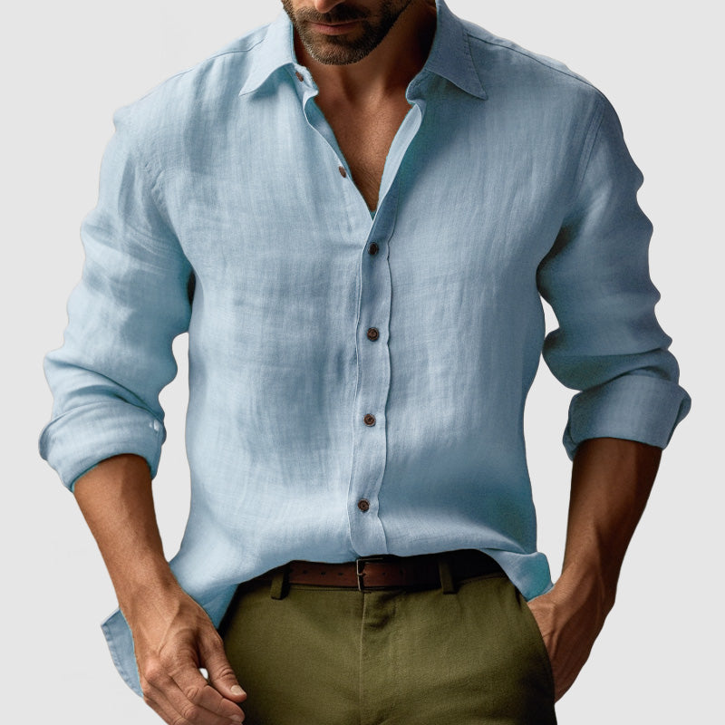 Lucas | Button-Down Collar Long Sleeve Shirt for Men