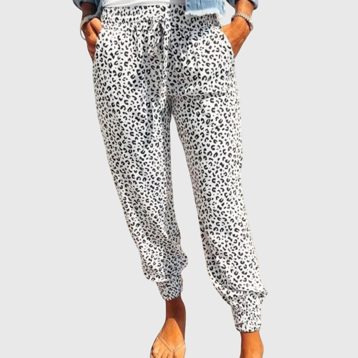 Feli | Women's Wide Leg Leopard Print Pants – Casual to Elegant