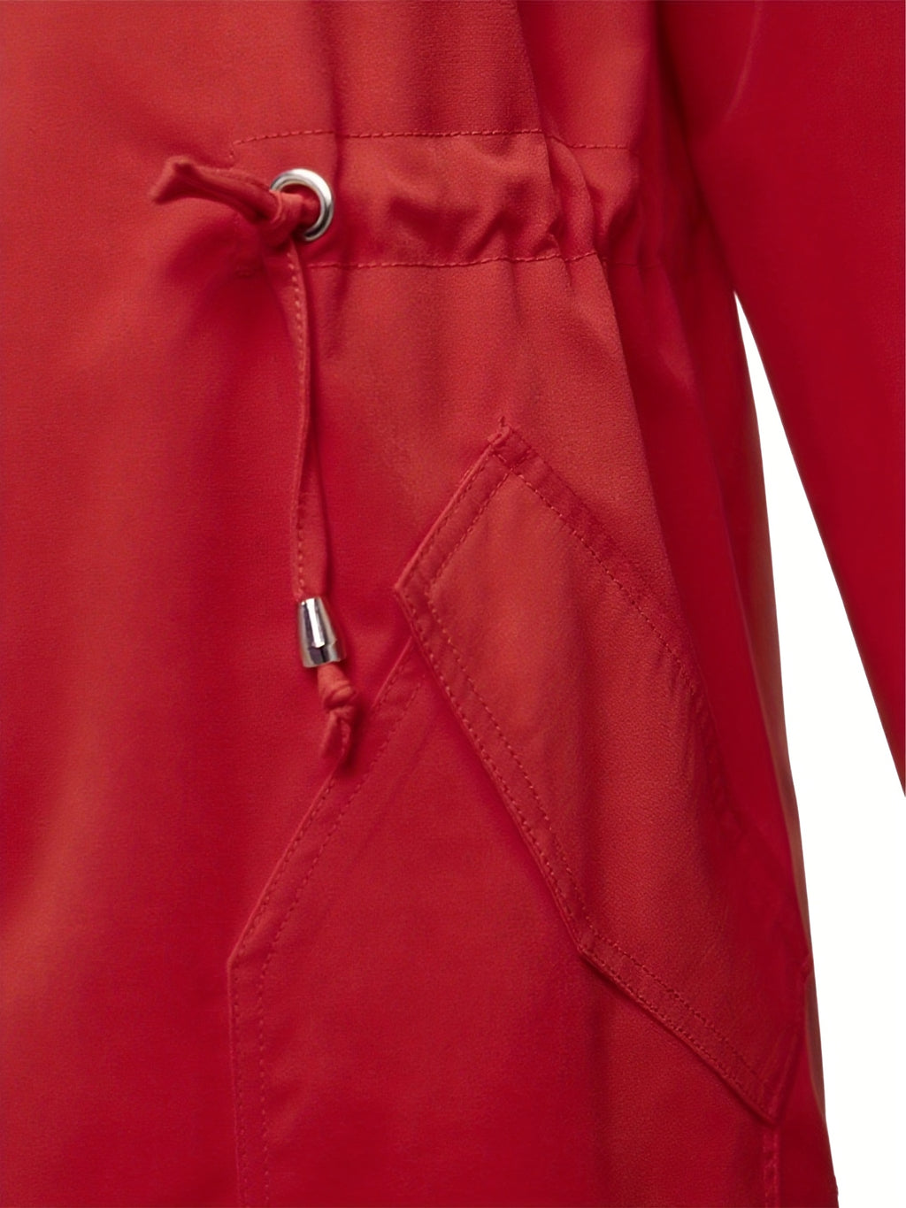 Constance | Zip-Up Hooded Longline Jacket with Drawstring