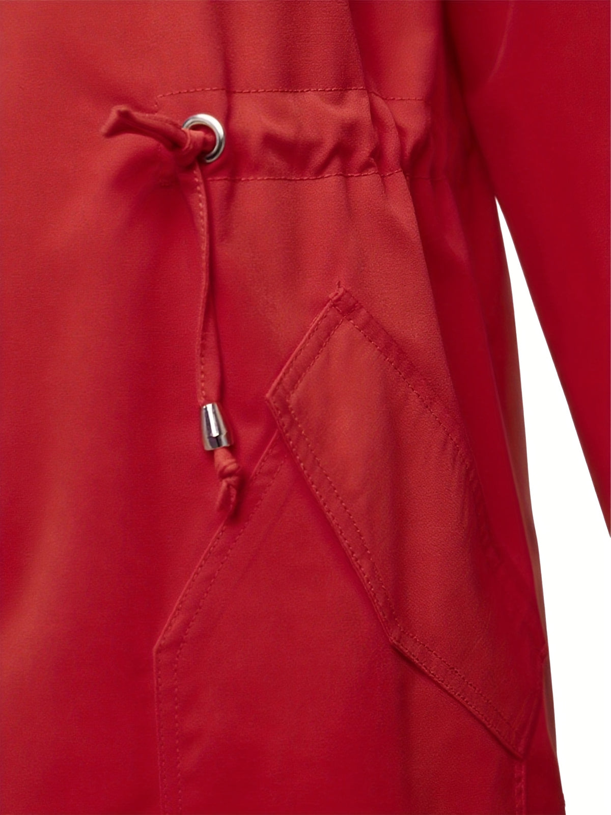 Constance | Zip-Up Hooded Longline Jacket with Drawstring