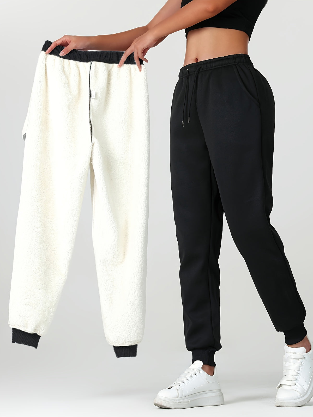Elvira | Fleece-Lined Drawstring Sweatpants for Women