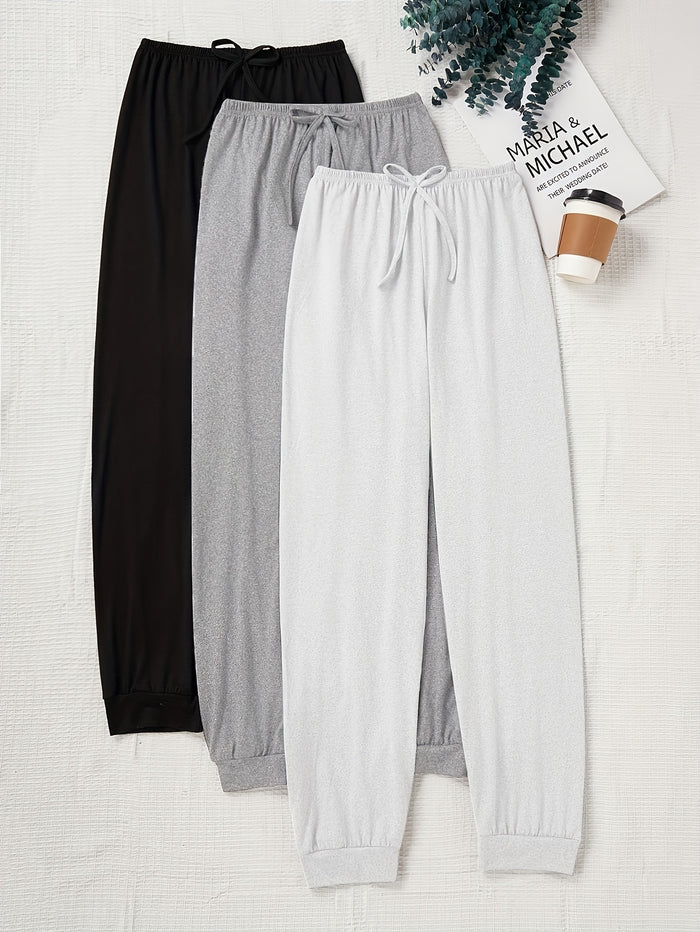 Enid Sweatpants – 3-Piece Drawstring Lounge Set for Women