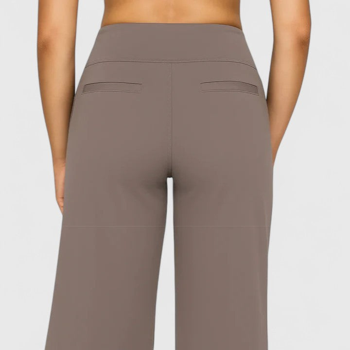 Hilary | Women's High-Waisted Wide Leg Dress Pants