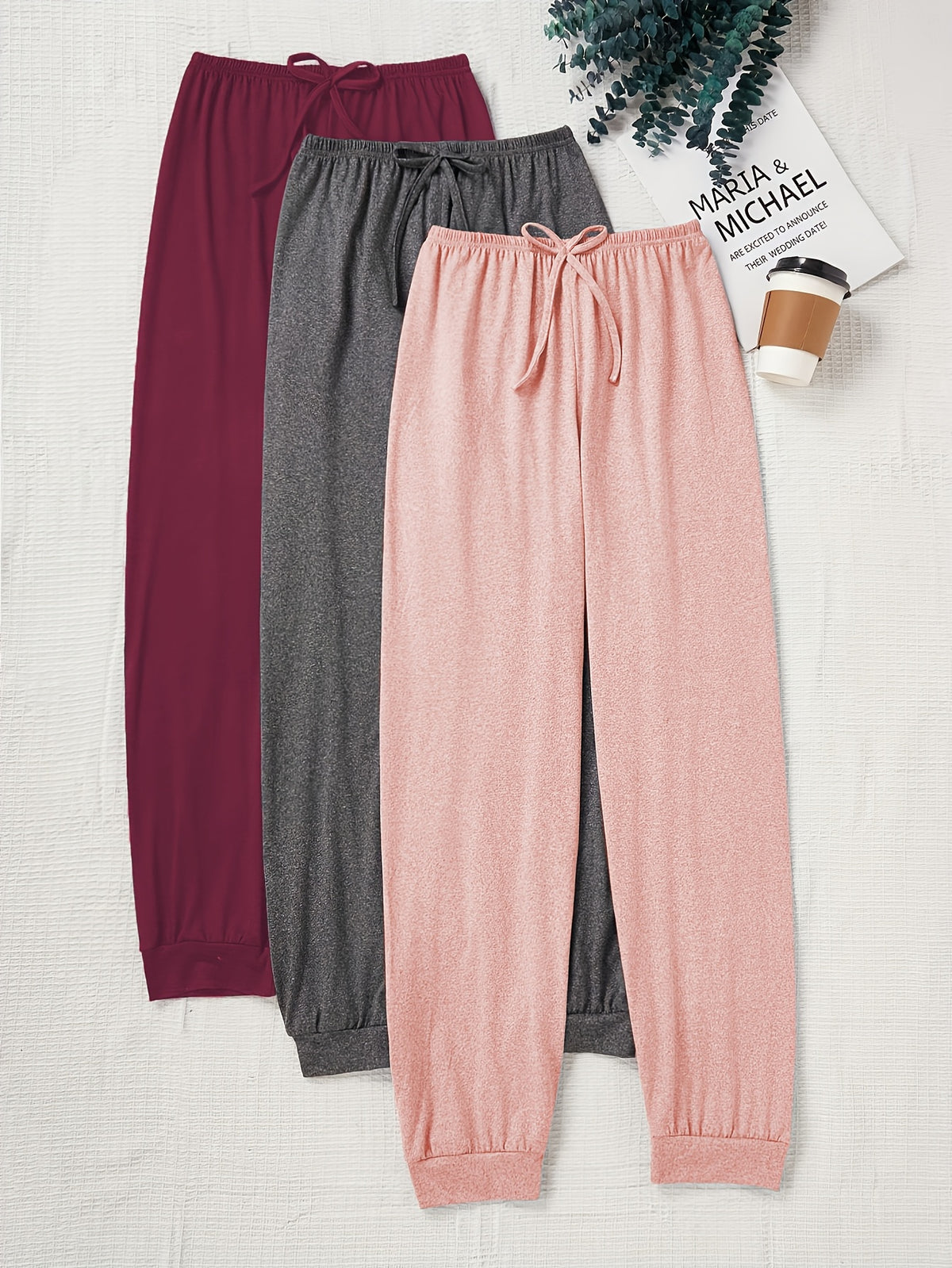 Enid Sweatpants – 3-Piece Drawstring Lounge Set for Women